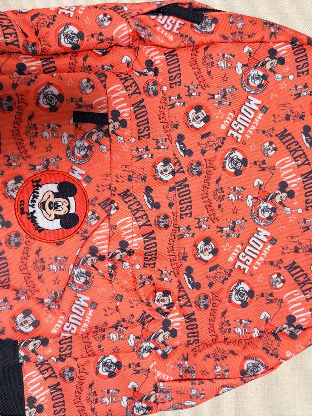 Disney Red Mickey Mouse Print Backpack